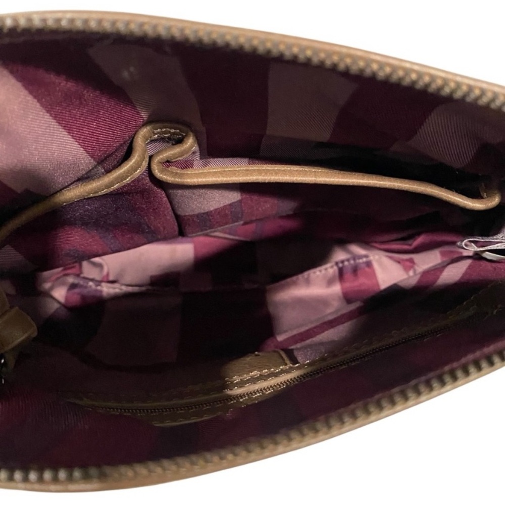 Kooba Leather Medium Taupe Crossbody Bag Purse - Picture 5 of 10